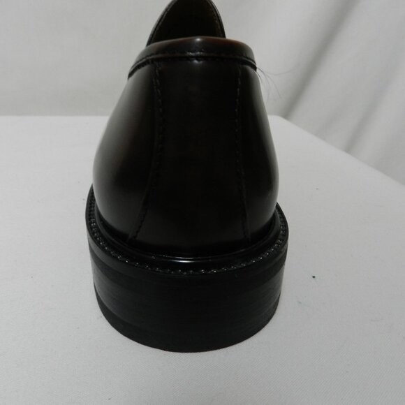 BASS Leather brown Penny Loafers shoes slides made in Italy NEW Size Sz 10.5 M - Picture 8 of 12